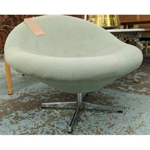 261 - HEALS EASY CHAIR, 78cm W, swivel base.