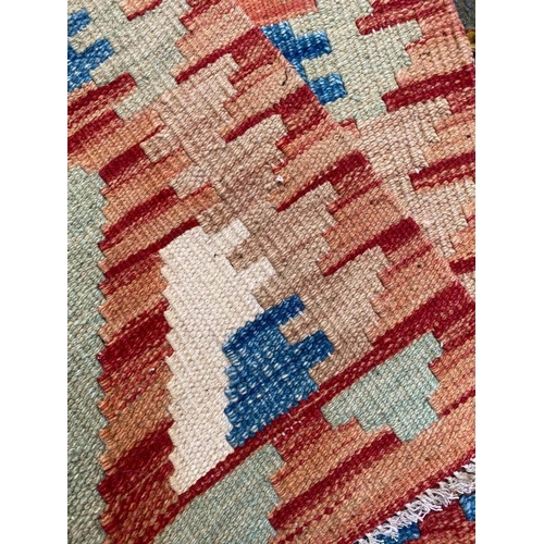 117 - ANATOLIAN LONG KILIM, 673cm x 62cm.