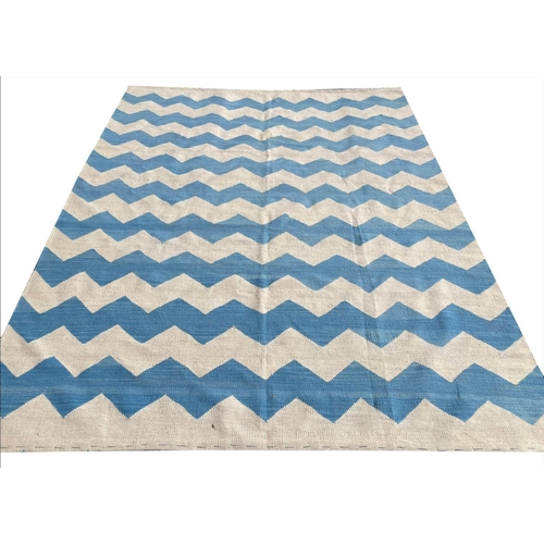 126 - CONTEMPORARY SWEDISH DESIGN KILIM, 225cm x 175cm.