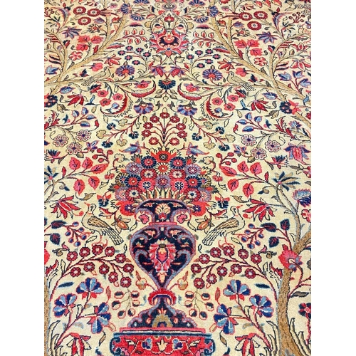 132 - KASHAN TREE OF LIFE CARPET, 360cm x 250cm.