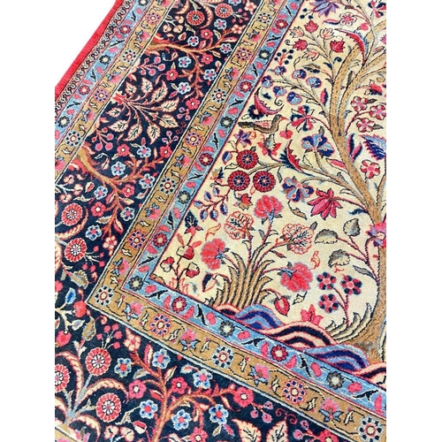 132 - KASHAN TREE OF LIFE CARPET, 360cm x 250cm.