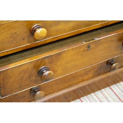 298 - CHEST, 80cm H x 84cm W x 48cm D, George III mahogany with brushing slide above four drawers.