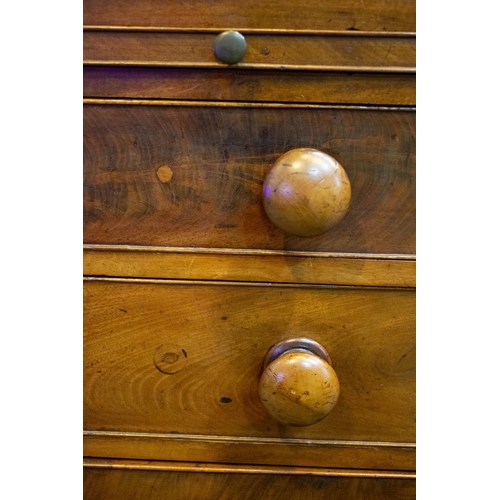 298 - CHEST, 80cm H x 84cm W x 48cm D, George III mahogany with brushing slide above four drawers.