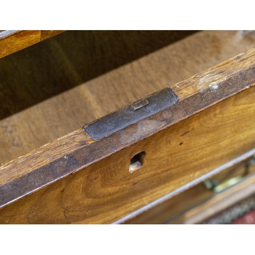 202 - CHEST, 90cm W x 83cm H x 51cm D George II mahogany with two short above three long drawers on bracke... 