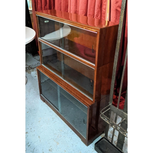 310 - MODULAR BOOKCASE MINTY OF OXFORD, 89cm x 30cm x 108cm, , vintage mid century English.