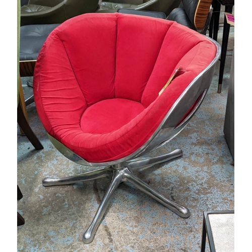 318 - QUASAR KHANH RONDA CHAIR, 87cm W.