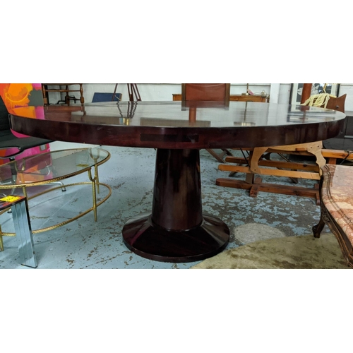 377 - DINING TABLE, 150cm x 76cm H, Art Deco style design.