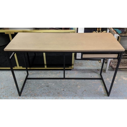 435 - DESK, 130cm x 50cm x 77cm, contemporary design, with one tray drawer.