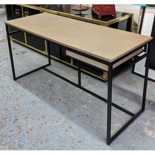 435 - DESK, 130cm x 50cm x 77cm, contemporary design, with one tray drawer.