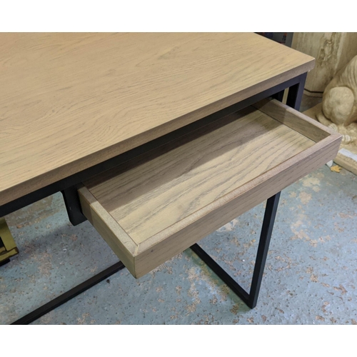 435 - DESK, 130cm x 50cm x 77cm, contemporary design, with one tray drawer.