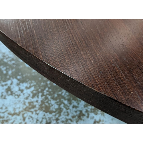 475 - DINING TABLE, 149cm diam x 76.5cm H Bespoke stained oak with a circular top.