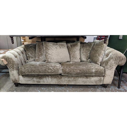 496 - JOHN SANKEY BLOOMSBURY SOFA, 240cm W.