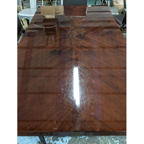 522 - MALERBA COLLECTION DINING TABLE, extendable 300cm x 108cm x 79cm at largest, with two leaves.