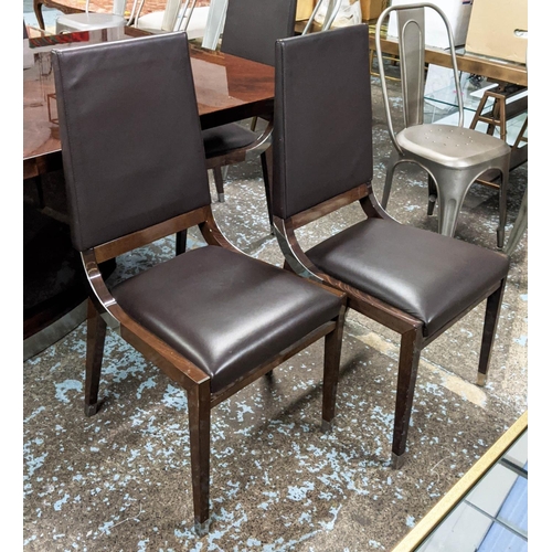 523 - KESTERPORT DINING CHAIRS, 103cm H, a set of eight. (8)