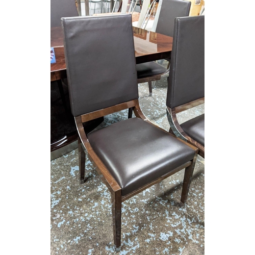 523 - KESTERPORT DINING CHAIRS, 103cm H, a set of eight. (8)