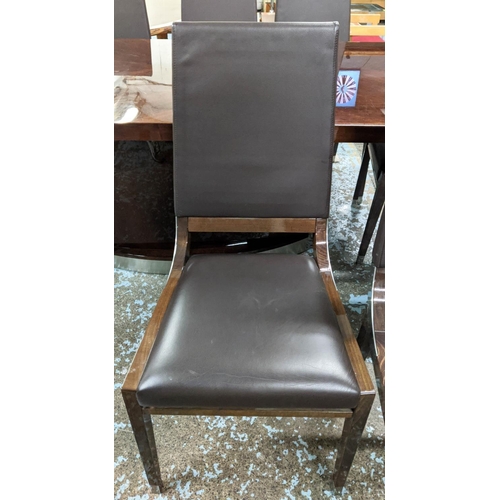 523 - KESTERPORT DINING CHAIRS, 103cm H, a set of eight. (8)