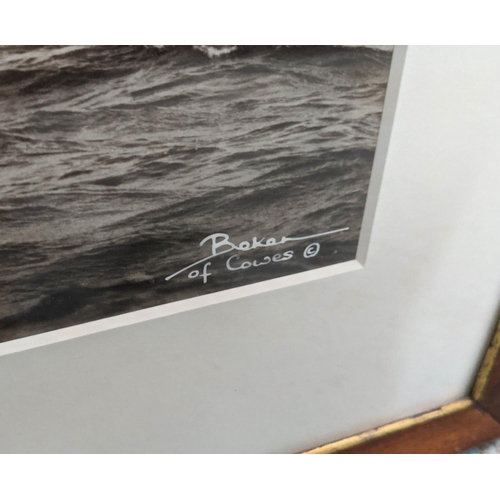 54 - BEKEN OF COWES, 73cm x 59cm, marine photographers, white heather photoprint, framed and glazed.