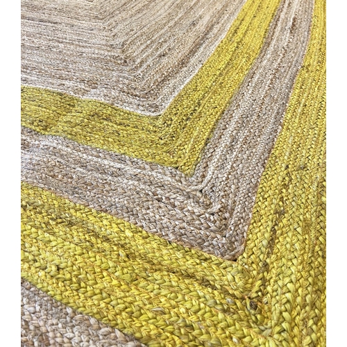 82 - JUTE CARPET, 305cm x 210cm.