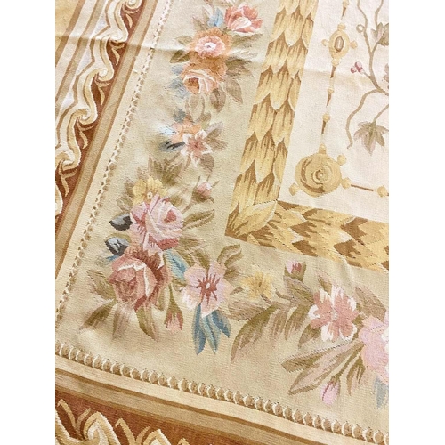 84 - AUBUSSON SAVONNERIE DESIGN CARPET, 370cm x 270cm.