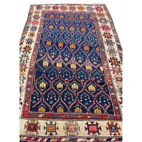 94 - ANTIQUE SHIRVAN RUG, 160cm x 110cm.