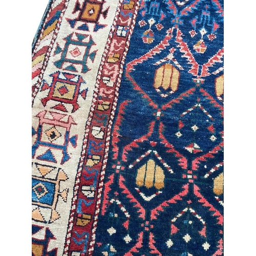 94 - ANTIQUE SHIRVAN RUG, 160cm x 110cm.