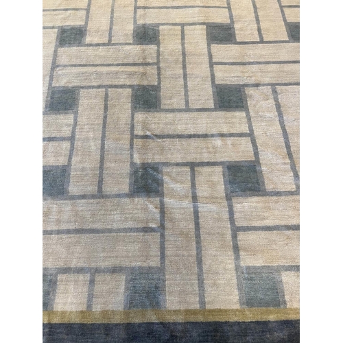 99 - CONTEMPORARY INDIAN CARPET, 369cm x 294cm.