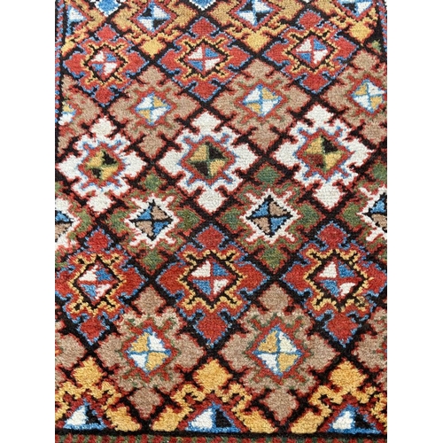 133 - ANTIQUE KAZAK RUG, 260cm x 100cm.