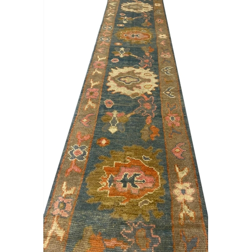 135 - PERSIAN SULTANABAD RUNNER, 440cm x 78cm.