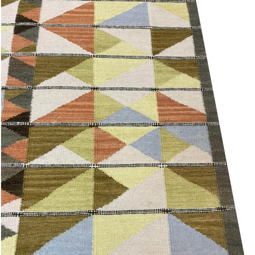 138 - SWEDISH DESIGN KILIM, 301cm x 243cm.