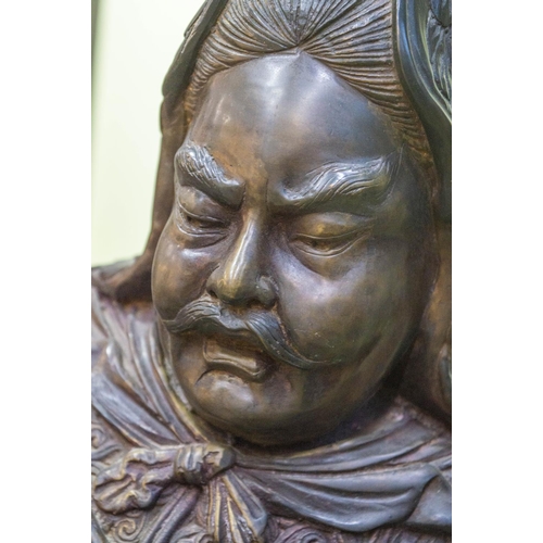 224 - CHINESE WARRIOR, 108cm H, Bronze.