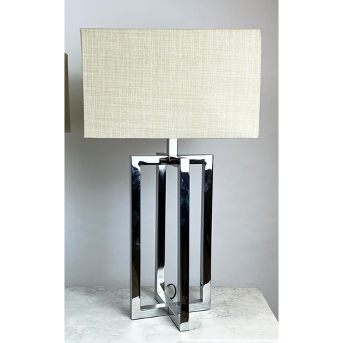 262 - ANDREW MARTIN TABLE LAMPS, a pair, with shades, 75cm H. (2)