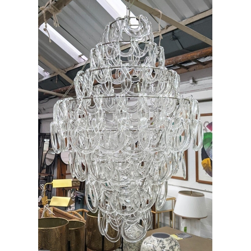 325 - VAUGHAN SORBONNE GLASS CHANDELIER, 86.4cm x 68.5cm x 68.5cm.