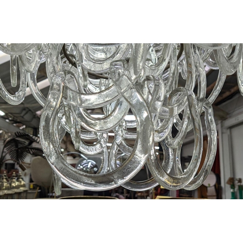 325 - VAUGHAN SORBONNE GLASS CHANDELIER, 86.4cm x 68.5cm x 68.5cm.