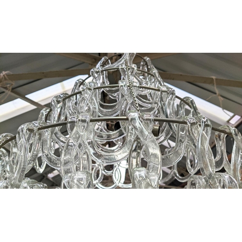 325 - VAUGHAN SORBONNE GLASS CHANDELIER, 86.4cm x 68.5cm x 68.5cm.