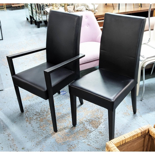 329 - LIGNE ROSET DINING CHAIRS, a set of eight, 100cm H. (8)