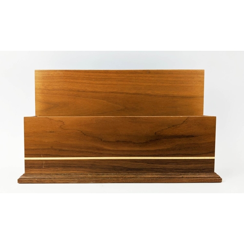 34 - LINLEY DESK ACCESSORIES, including; writing surfaces, a pair, 59cm x 46cm and letter rack, 35cm x 12... 