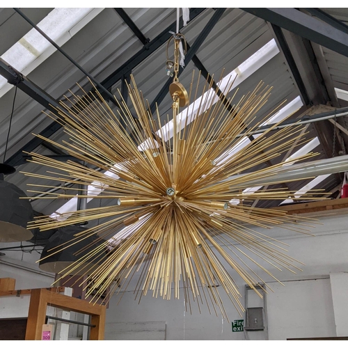 372 - VISUAL COMFORT & CO STRADA CEILING PENDANT LIGHT, 140cm drop approx.