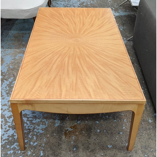 375 - LINLEY COFFEE TABLE, 123cm x 65cm x 40cm, by David Linley.