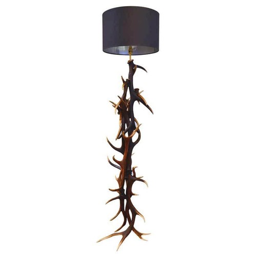 27 - ANTHONY REDMILE STYLE BESPOKE ANTLER FLOOR LAMP, 156cm H x 43cm.