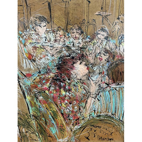 115 - CATHERINE MAYER (20th century American), 'The Pino is Divine', mixed media on board, 100cm x 95cm, f... 