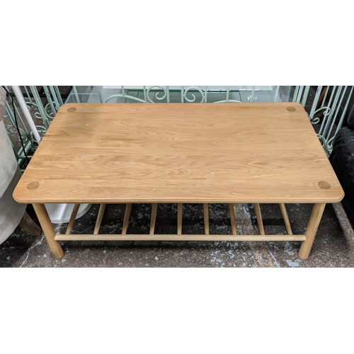 449 - LOW TABLE, 120cm x 65cm x 43cm, 1960's Danish style.