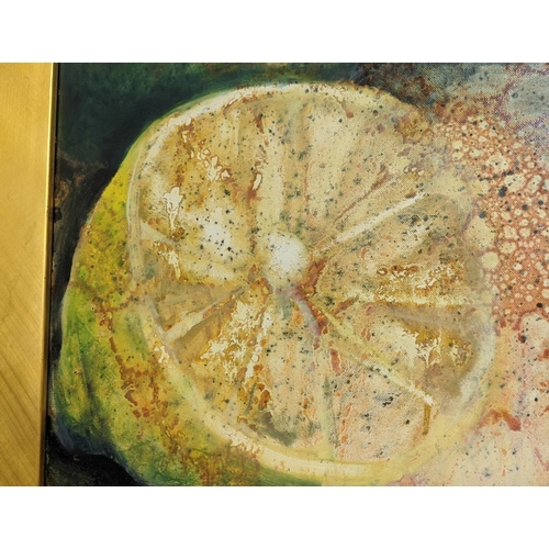 81 - 20TH CENTURY SCHOOL, 'Still Life with Lobster', oil on canvas, 90cm x 120cm, framed.