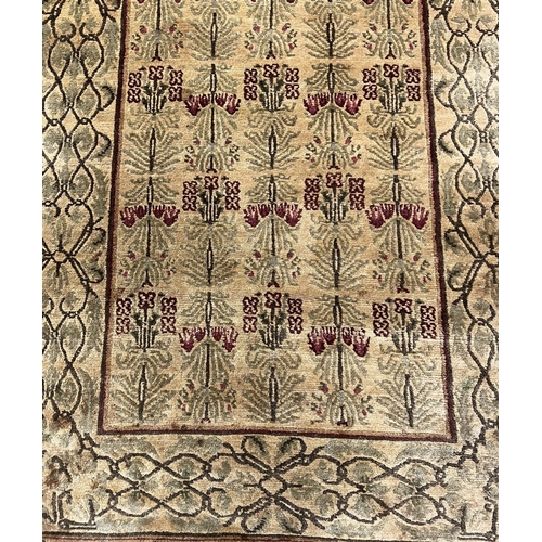 110 - TIBETAN RUGS, two, to include a dragon design rug 185cm x 121cm and one other 185cm x 124cm. (2)