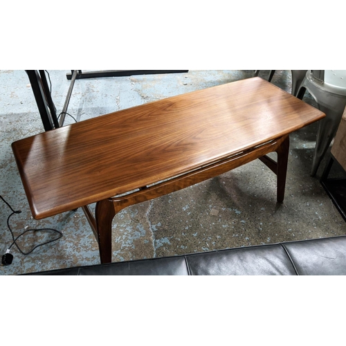 499 - LOW TABLE, 120cm x 50cm x 45cm, 1960's Danish style.