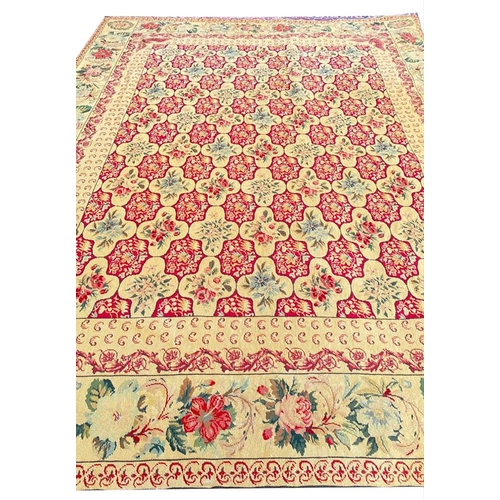 92 - EUROPEAN NEEDLEPOINT CARPET, 300cm x 232cm.