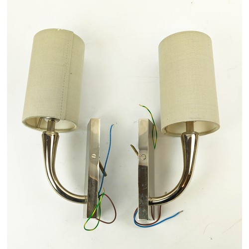 303 - PORTA ROMANA TRUMPET WALL LIGHTS, a set of eight, with Porta Romana shades, 31cm H. (8)