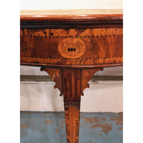 273 - SERVING TABLE, 169cm L x 84cm H x 55cn D 19th century mahogany serpentine fronted with an associated... 