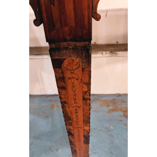 273 - SERVING TABLE, 169cm L x 84cm H x 55cn D 19th century mahogany serpentine fronted with an associated... 