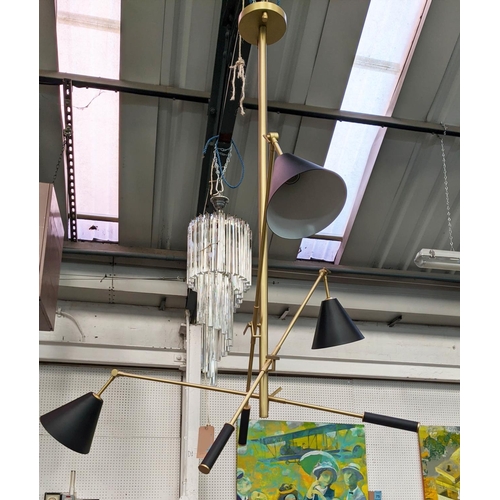 464 - DELIGHTFUL LIGHTING SINATRA SUSPENSION LIGHT, 121cm x 110cm approx.