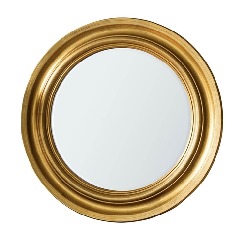 456 - CIRCULAR WALL MIRRORS, a pair, Regency style, gilt finish frames, 84cm x 84cm. (2)